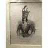 Nasser- Ed- Din, Schah von Persien - Punktierstich, 1860