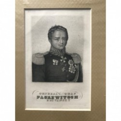General Graf Paskewitsch Eriwansky - Stahlstich, 1850