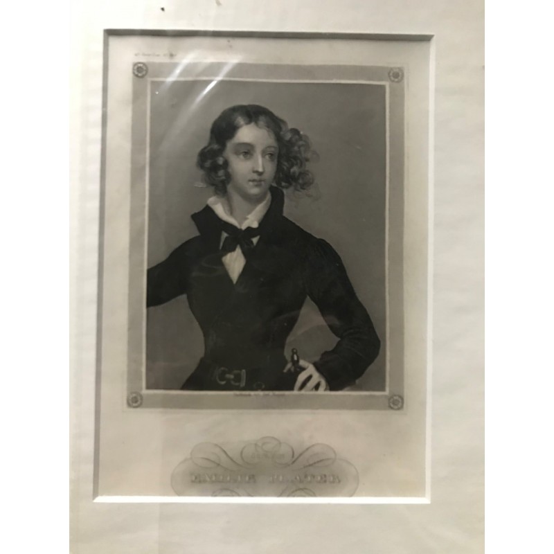 Gräfin Emilie Plater - Stahlstich, 1850