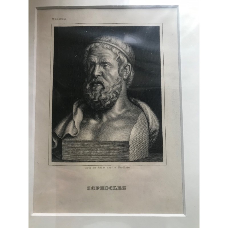 Sophocles - Stahlstich, 1850