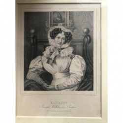 Marianne, Prinzessin von Preußen, geb. Prinzessin zu Hessen- Homburg - Lithographie, 1860