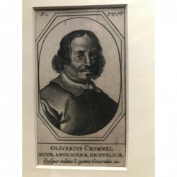 Oliverius Cromwel - Kupferstich, 1780