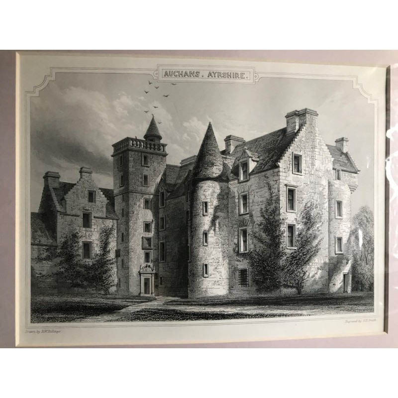 Auchan's Castle - Stahlstich, 1850
