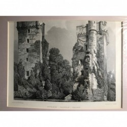 Burgie Castle, Nairn - Stahlstich, 1850