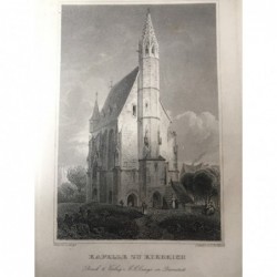 Kiedrich, Gesamtansicht: Die Kapelle zu Kiedrich - Stahlstich, 1847