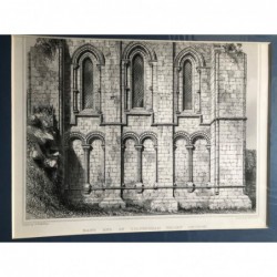 East End of Coldingham Priory Church - Stahlstich, 1850