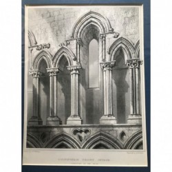 Coldingham Priory Church - Stahlstich, 1850