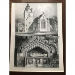 Corstorphine Church - Stahlstich, 1850