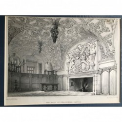 The Hall of Craigievar Castle - Stahlstich, 1850