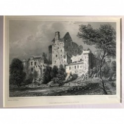 Craigmillar Castle S.E. View - Stahlstich, 1850