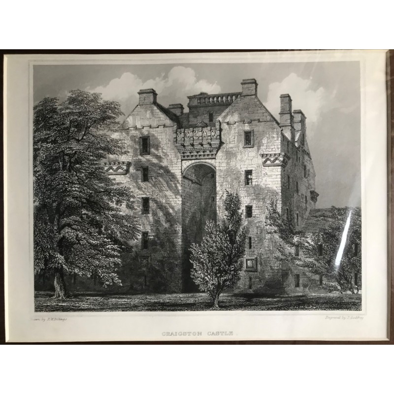 Craigston Castle - Stahlstich, 1850