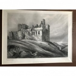 Crichton Castle - Stahlstich, 1850