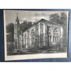 Dairsie Church - Stahlstich, 1850