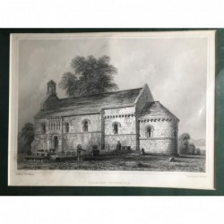 Dalmeny Church - Stahlstich, 1850