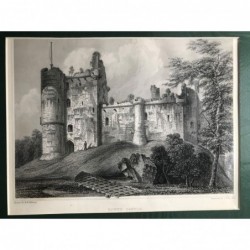 Doune Castle - Stahlstich, 1850