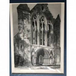 Dunblane Cathedral, Westfront of... - Stahlstich, 1850