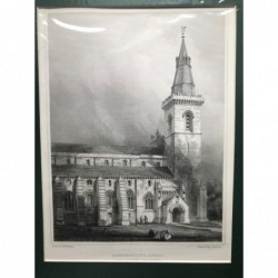 Dunfermline Abbey - Stahlstich, 1850