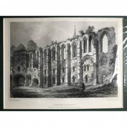 Dunfermline Abbey - Stahlstich, 1850