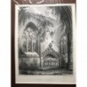 Dunkeld Cathedral - Stahlstich, 1850
