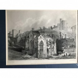 Trinity College church - Stahlstich, 1850