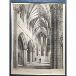 Trinity College church, Edinburgh - Stahlstich, 1850