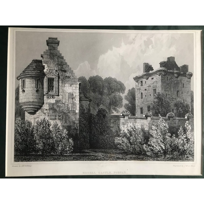 Edzell Castle, Forfar - Stahlstich, 1850