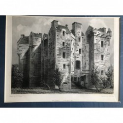 Elcho Castle - Stahlstich, 1850