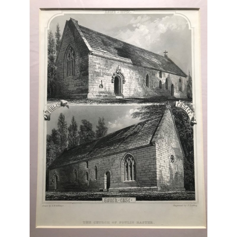The church of Foulis Easter - Stahlstich, 1850