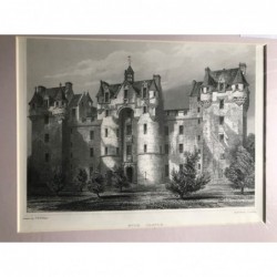 Fyvie Castle - Stahlstich, 1850