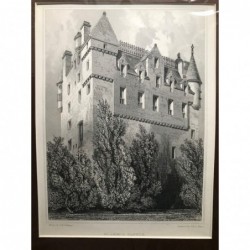 Glammis Castle - Stahlstich, 1850