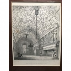 Glammis Castle: The great hall in... - Stahlstich, 1850