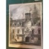 Glasgow University, Entrance Front - Stahlstich, 1850