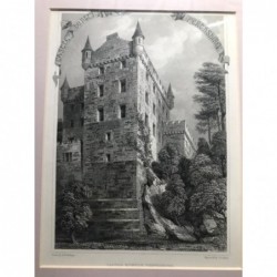 Huntly Castle - Stahlstich, 1850