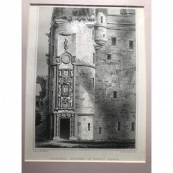 Huntly Castle: Principal Dorway of... - Stahlstich, 1850