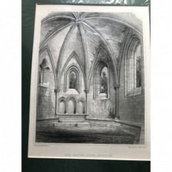 The Chapter House- Inchcolm - Stahlstich, 1850