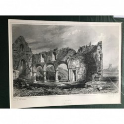 Iona, the Nunnery - Stahlstich, 1850