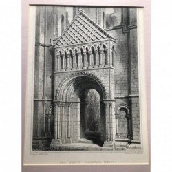 Kelso: The North Doorway - Stahlstich, 1850