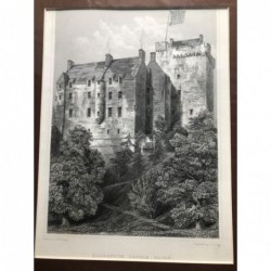 Kilravock Castle - Stahlstich, 1850