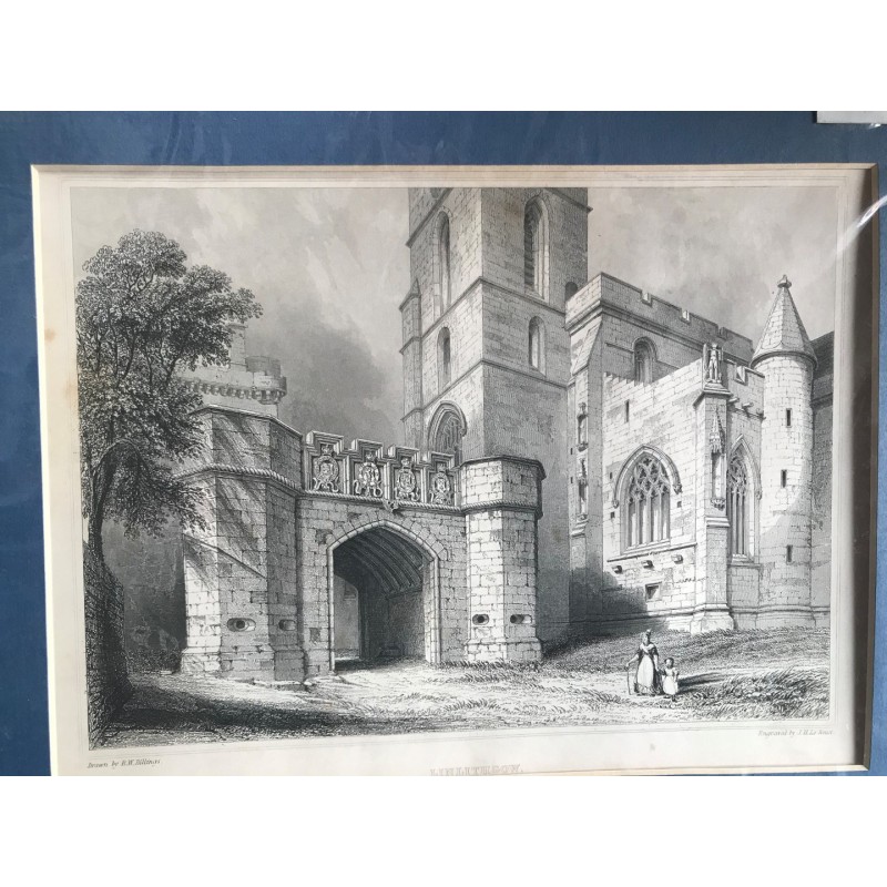 Linlithgow, outer Gateway of the Palace... - Stahlstich, 1850
