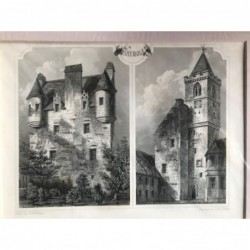 The Castle, the Tolbooth - Stahlstich, 1850