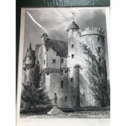 Midmar Castle - Stahlstich, 1850