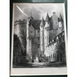 Midmar Castle: The court of... - Stahlstich, 1850