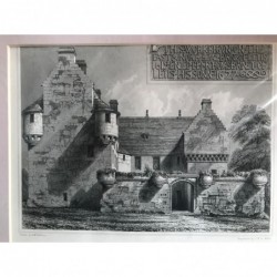 Muchalls Aberdeenshire - Stahlstich, 1850