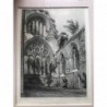 New Abbey: East end of... - Stahlstich, 1850