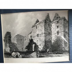 Noltland Castle, Westray - Stahlstich, 1850