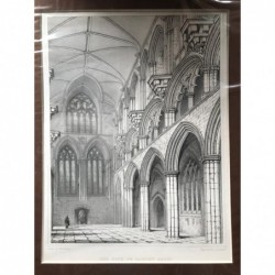 Paisley Abbey: The Nave of... - Stahlstich, 1850