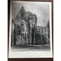 Pluscarden Abbey N.E. - Stahlstich, 1850