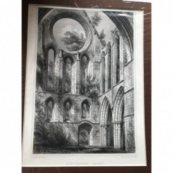 Pluscarden Abbey, Interior of... - Stahlstich, 1850