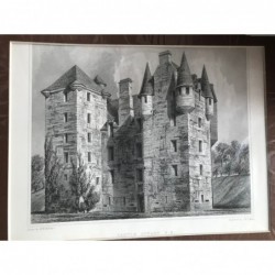 Stuart Castle S.E. - Stahlstich, 1850