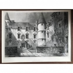 Stirling Palace, court yard of Argyle's house - Stahlstich, 1850